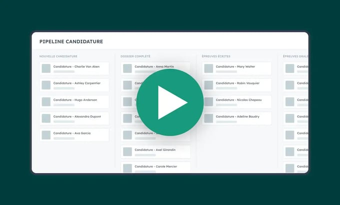 Démo vidéo : HubSpot pour les écoles et centres de formation