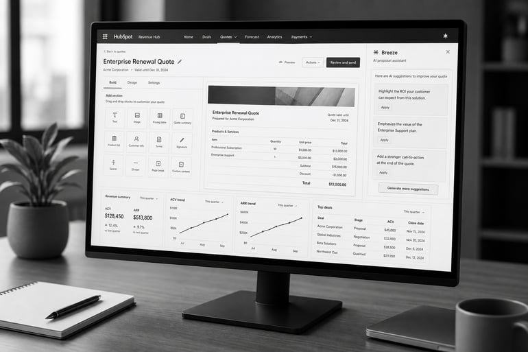 HubSpot Revenue Hub : ce que la bascule de Commerce Hub change pour vos revenus B2B