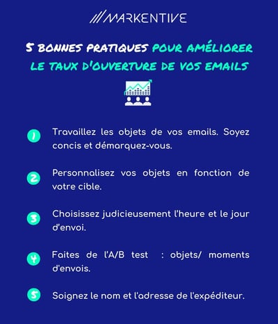 5 bonnes pratiques pour améliorer le taux d'ouverture email