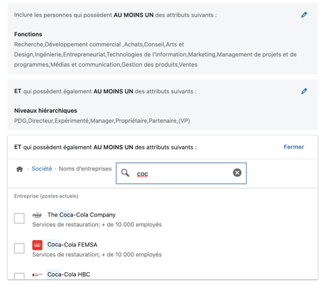 cibler une entreprise linkedin ads abm