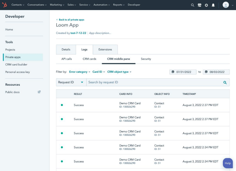 debugging hubspot