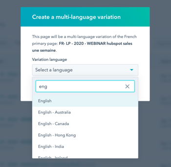 Création de pages multilingues Hubspot cms