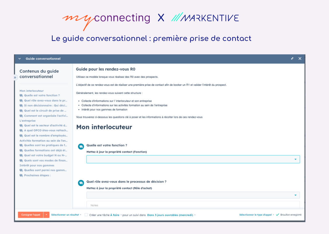 myconnecting guide conversationnel