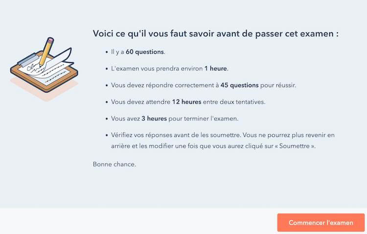 Examen hubspot academy