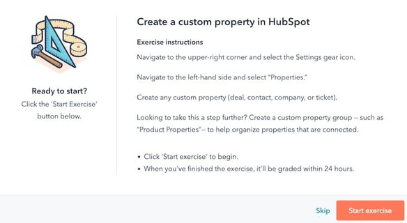Exercice hubspot academy