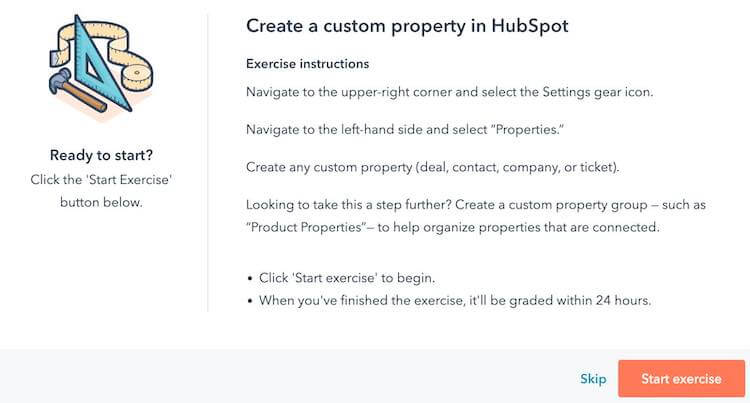 Exercice pratique hubspot academy