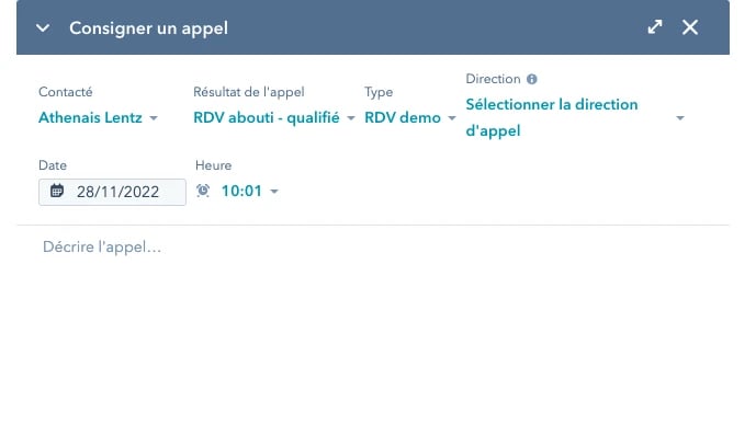 Gestion RDV et calls HubSpot