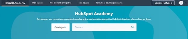 Hubspot academy entête