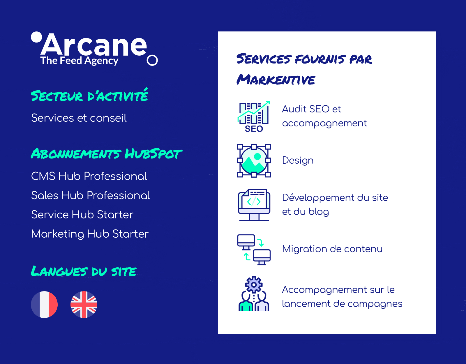 Projet website Arcane