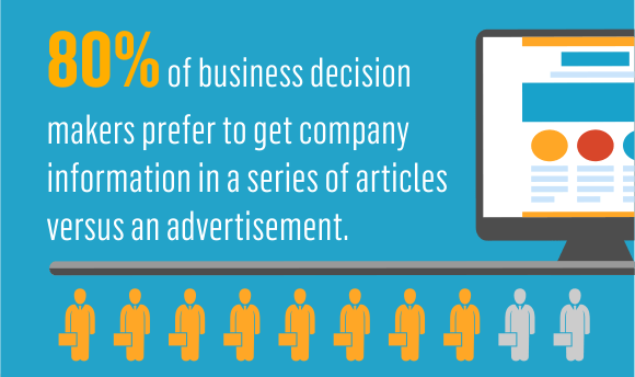 Content Marketing : 80% l'utilisent pour prendre leur décision