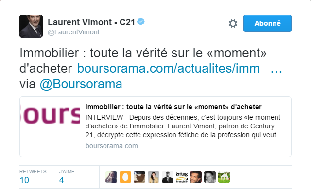 Twitter : une veille sur son secteur d'activité permet de gérer son expertise