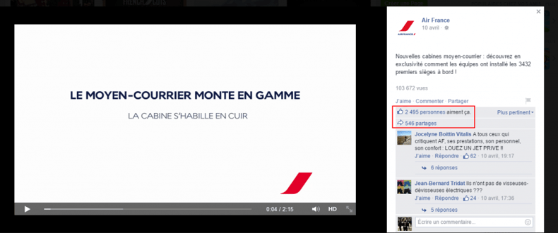 Facebook : les partages sont plus courants