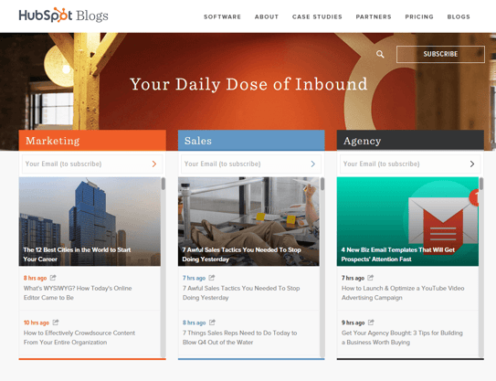 Blog Hubspot : un excellent moyen de démontrer son expertise
