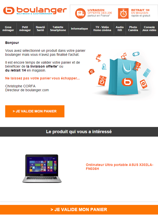 Remarketing par email