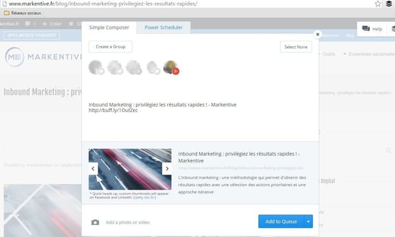 Inbound Marketing : utiliser l'extension Chrome Buffer