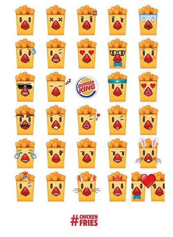 Burger King : l'enseigne propose aussi son application d'émojis