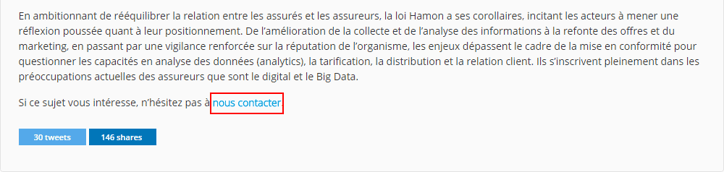 Content Marketing : chaque article contient un CTA pour acquérir des leads