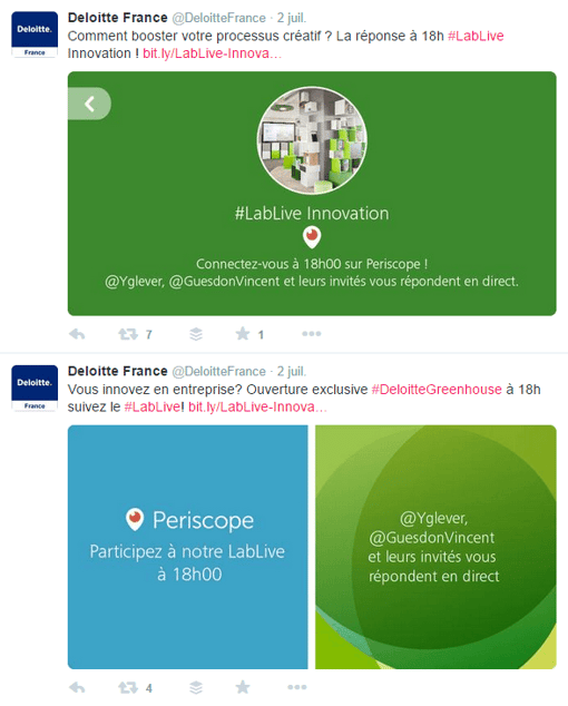 Periscope pour promouvoir ses produits