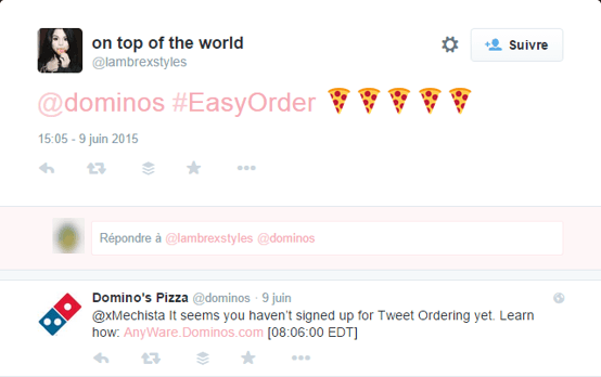 Domino's easyorder fail