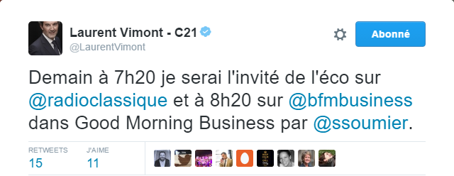 Twitter : un PDG peut facilement y gérer son personal branding
