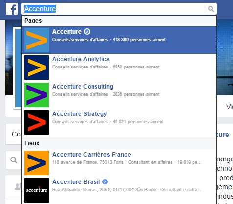 Accenture : une segmentation sur Facebook