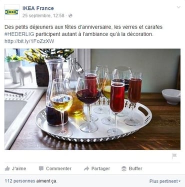 Un storytelling se diffuse aussi sur Facebook