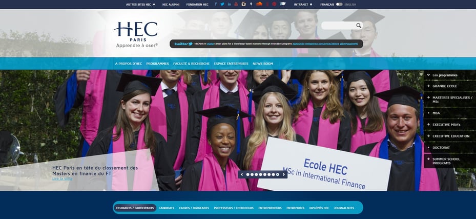 Une page d'accueil Inbound Marketing