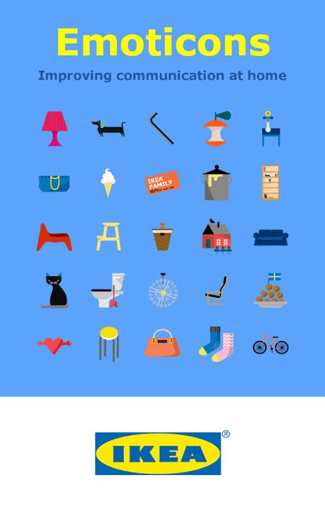 Ikea propose une application avec des émoticônes à l'effigie de ses meubles