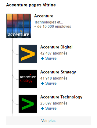 Accenture : une segmentation sur Linkedin