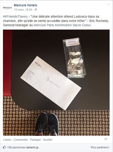 Mercure diffuse ses services à travers son storytelling