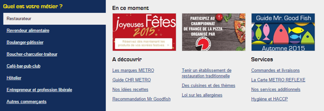 Metro : l'ecommerce proposer un tunnel par buyer persona