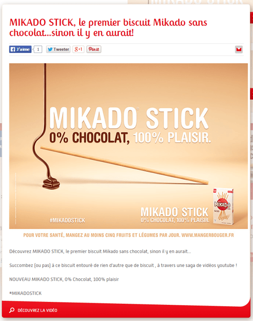Mikado ajoute une page produit sur son site internet