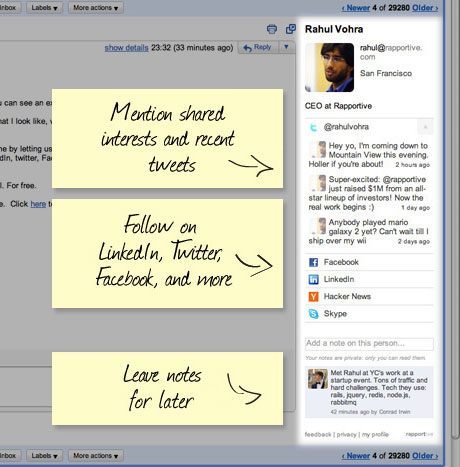 Inbound Marketing : l'extension Rapportive
