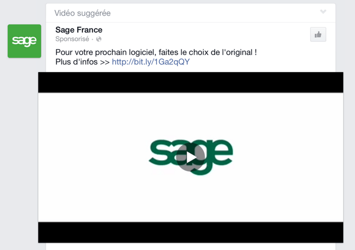 Facebook : les vidéos se sponsorisent facilement pour plus de visibilité