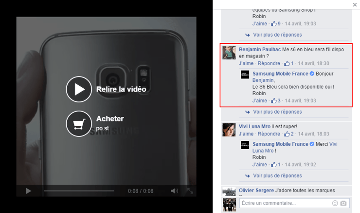 Facebook : des vidéos qui incitent à l'interaction avant le passage à l'action