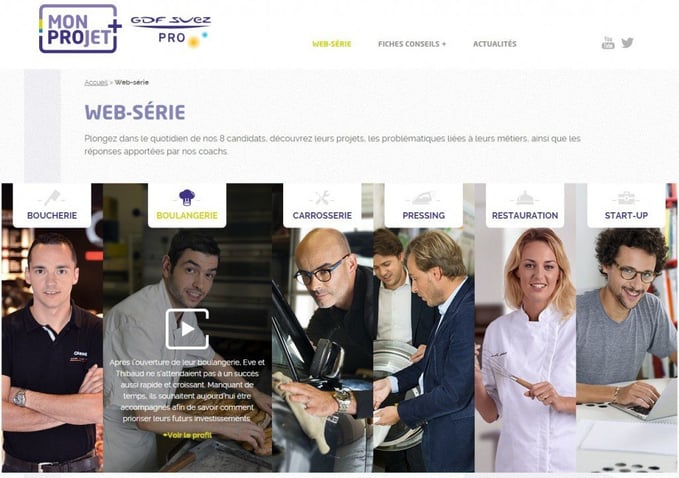La webserie pour sa stratégie de Brand Content