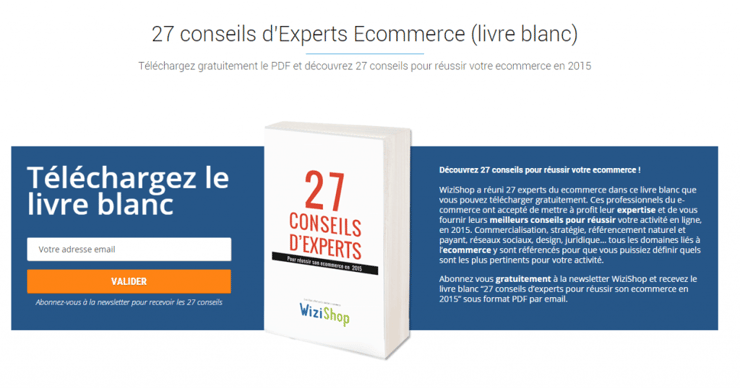 Landing Page : un design simple qui met en valeur le contenu