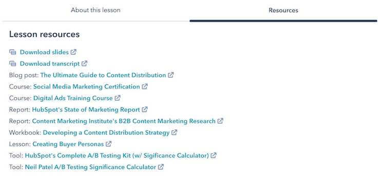 Les ressources dune formation hubspot marketing