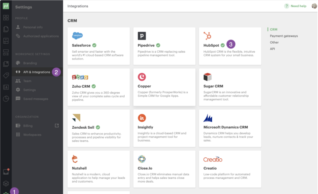 Intégrer Hubspot à Pandadoc