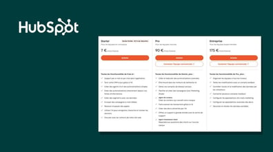 Grille tarifaire HubSpot 2026 : éditions Starter, Pro et Entreprise, prix par licence