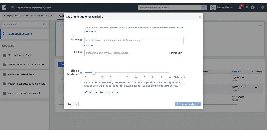 facebook-comment-parametrer-compte-publicitaire-Création-Audience-Similaire-Lookalike