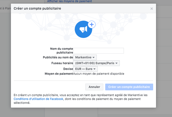facebook-comment-parametrer-compte-publicitaire-création