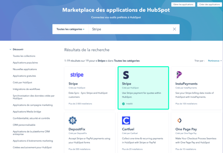 stripe-sur-hubspot-marketplace