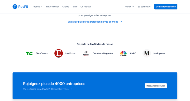 exemple de CTA bannière