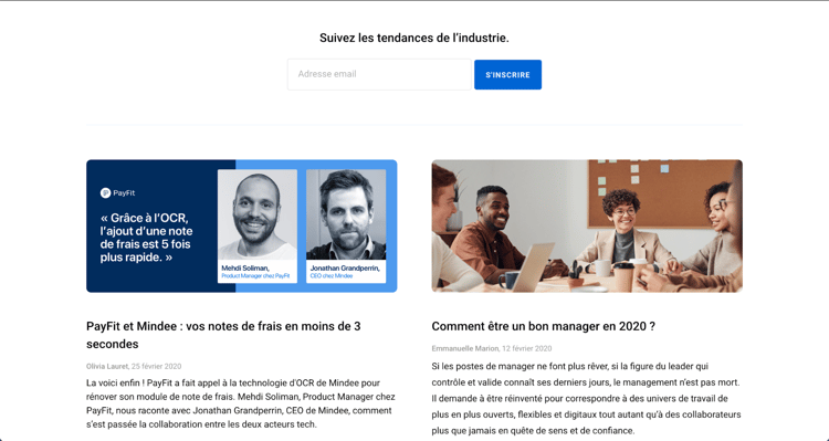 exemple de cta formulaire sur un blog