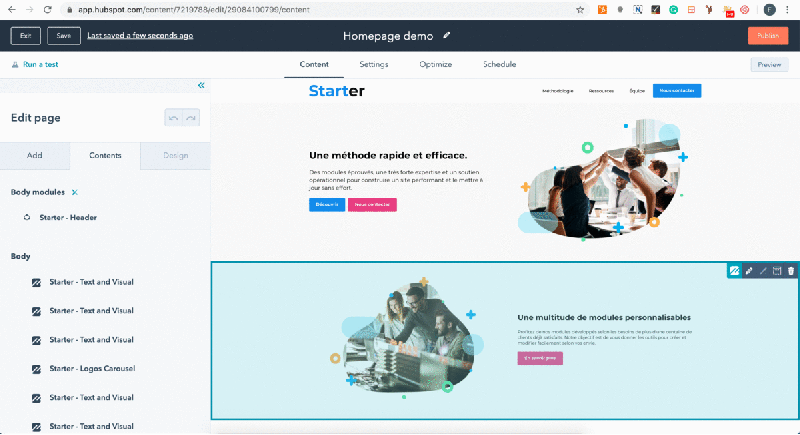 site web offre starter markentive