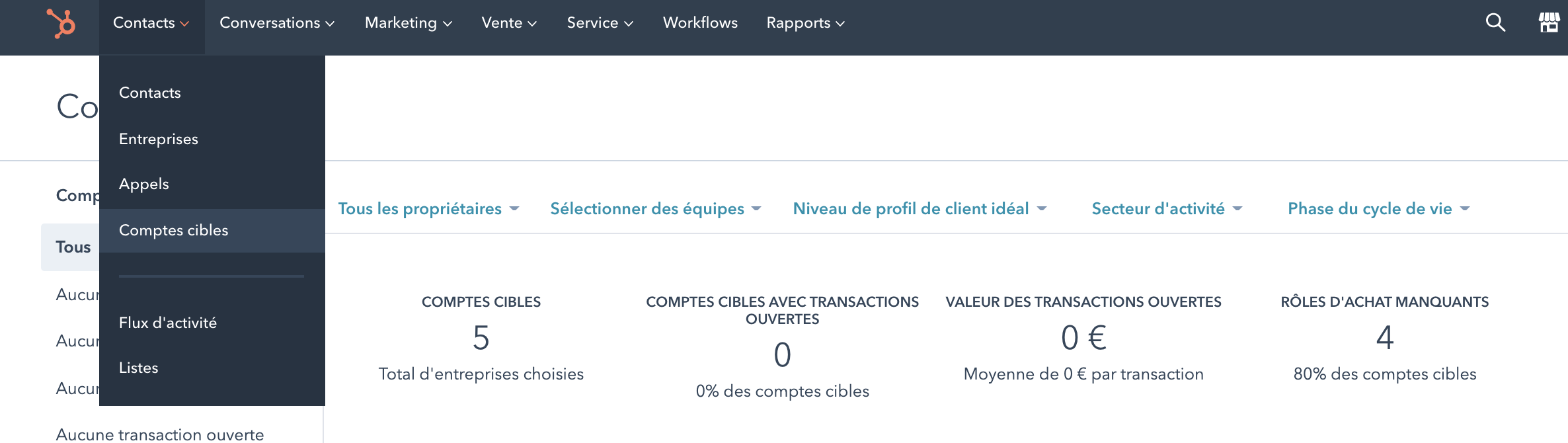 comptescibles HubSpot